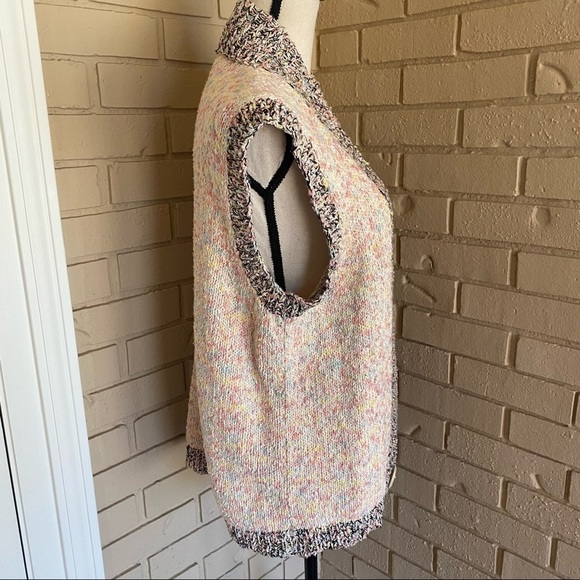 Amy Brill Multicolored Confetti Cardigan sweater Button Detail USA Small Medium - Picture 4 of 9